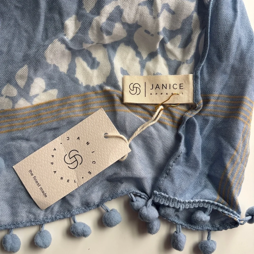 Blue Patterned Kimono Top - Picture 2 of 4